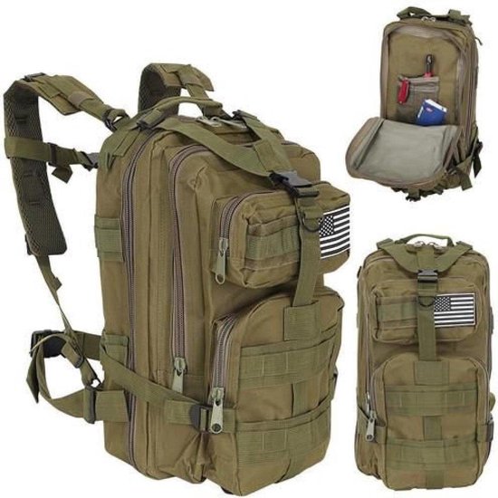 Trizand Militaire Rugzak XL Groen - Perfect voor Avontuurlijke Tochten