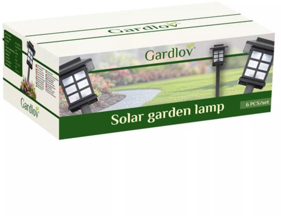 Gardlov Solar Tuinlamp - Energiezuinige LED Verlichting met Natuurlijke Vlam-effect