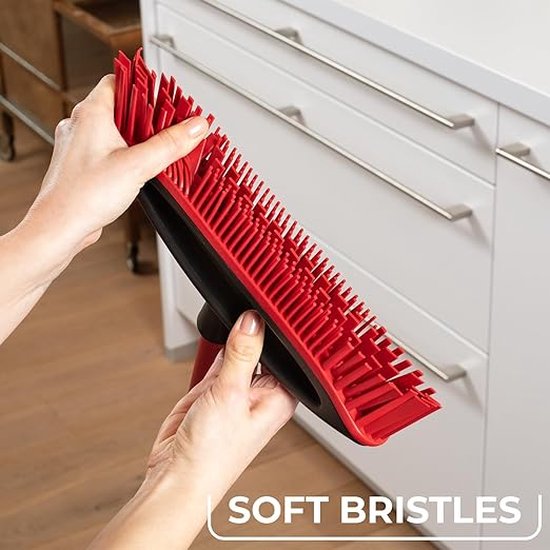 Vileda - Bezemborstel - Always Clean Pet Pro borstelset, rood, medium