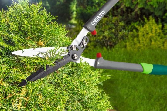 Verto Heggeschaar Fiberglas PRO Pro Grip Handvat 200mm Blad PTFE Blad Gegolfd