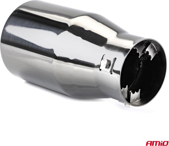 Uitlaat Sierstuk - RVS Verchroomd donker - Diameter 50-65mm