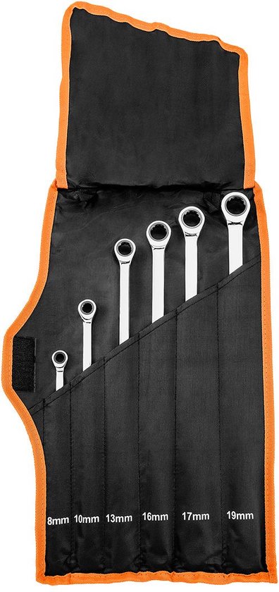 Neo tools Ringsleutels met Ratel, set van 6