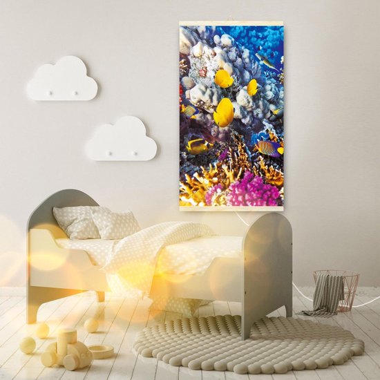 TRIO Infrarood, flexibel verwarmingspaneel met schakelaar - 430W - design 1 haard - afmetingen 100x57cm