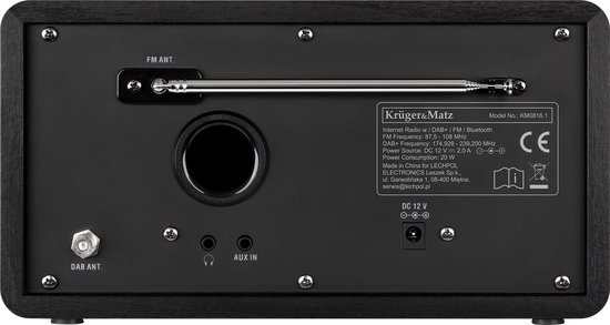 Krüger&Matz KM 816.1 - Internet Radio - Bluetooth - DAB+ - FM