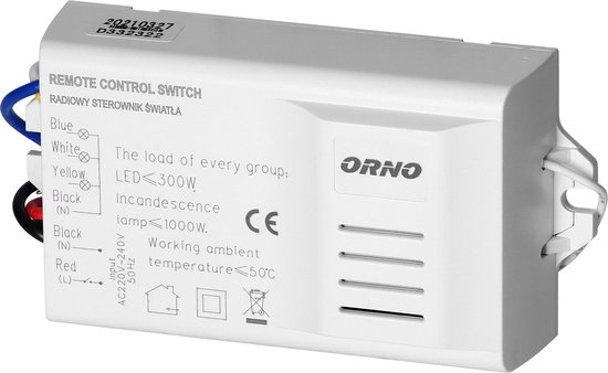 Wireless lighting programmer with a 3-channel remote control unit device is intended for wireless switching on and off of electrical devices inside rooms