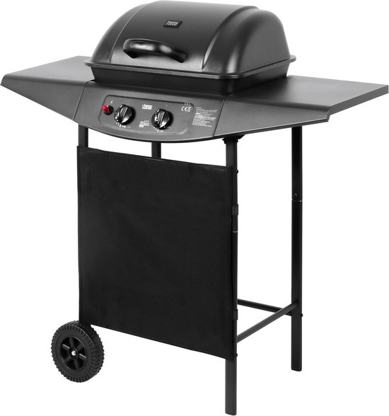 Teesa TSA0080 - Gasbarbecue BBQ 2000 met twee branders en onderstel
