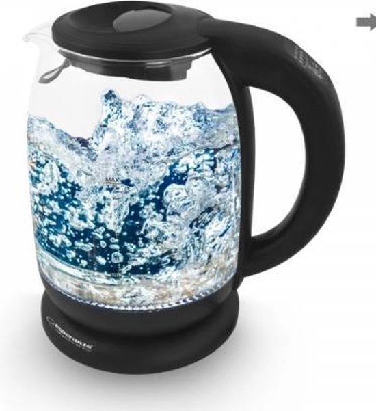 Esperanza Loire | Glazen Waterkoker | Vijf Kleuren LED-Verlichting | 1,7 Liter | 2200W