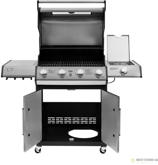 Teesa BBQ 5006 MASTER gasgrill - 5 branders - ruimte voor een gasfles