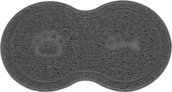 Purlov Grijze voerbakmat voor honden en katten