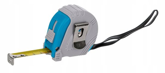 MEGA Rolbandmaat 3m x 16mm met 3 remmen en rubberen grip