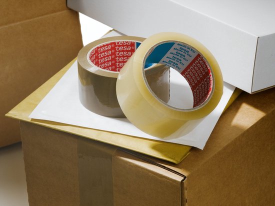 Witte Pakkingstape van Rubber 48mm x 66m - Sterke Kleefkracht