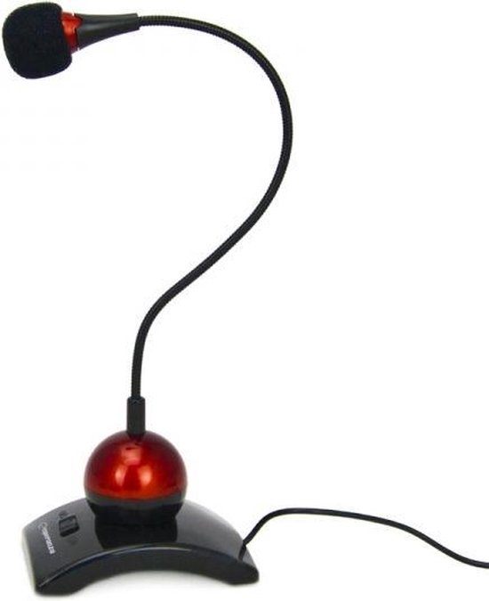 Esperanza EH130 microfoon Zwart, Rood PC-microfoon
