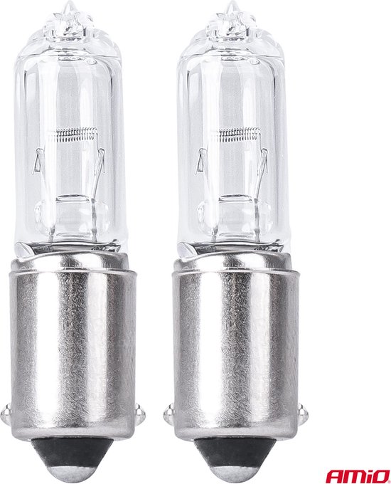 AMiO H21W Wit Halogeen Verlichting 21W BAY9S (set) [Kentekenverlichting - Interieurverlichting]