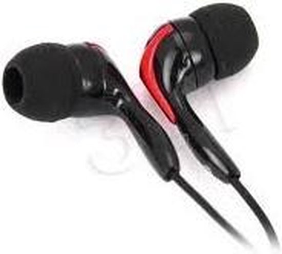 Esperanza EH123 hoofdtelefoon/headset Hoofdtelefoons In-ear Zwart, Rood