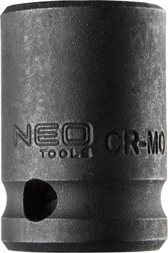 Neo Tools Krachtdop 17mm 1/2 Aansluiting CrMo Staal 38mm Hoog DIN 3129 TUV M+T