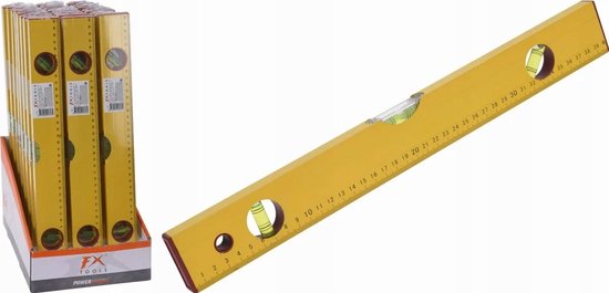 Aluminium waterpas 80 cm Geel - Precisie en stabiliteit