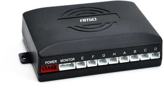 AMiO Parkeerhulpsysteem LEDGRAF 8 sensor zwart binnenmontage 16,5mm