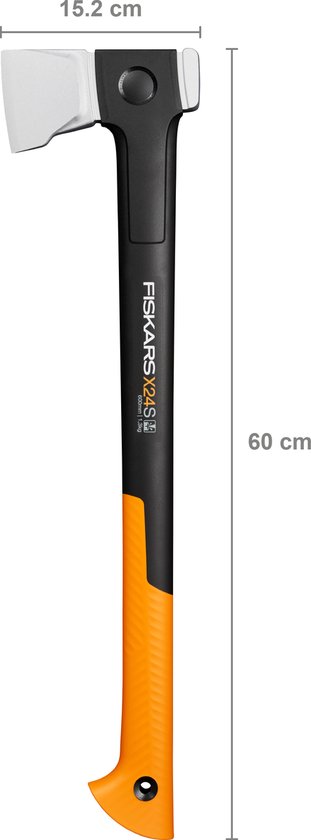 Fiskars Kloofbijl - 24 Inch Bijl - X-series X24 - Veilige niet-afneembare Bijlkop - Kloofbijl