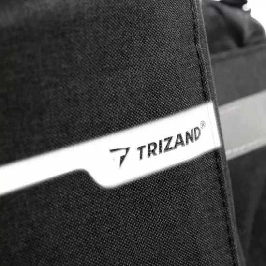 Trizand - Thermische fietstas - Zwart - fietstassen - met fleshouder - fietstas met vak