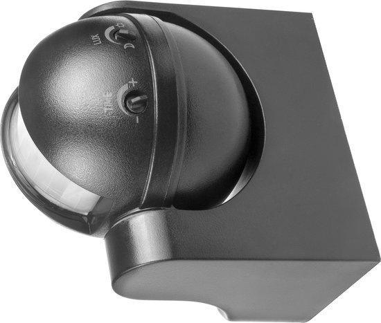 Maclean MCE358 GR - Bewegingsmelder - Infrarood PIR bewegingsmelder - IP44 - bereik 12m max. belasting 800/1200W - Grijs