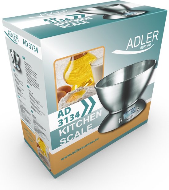 Adler AD 3134 elektronische keukenweegschaal - max 5 kg