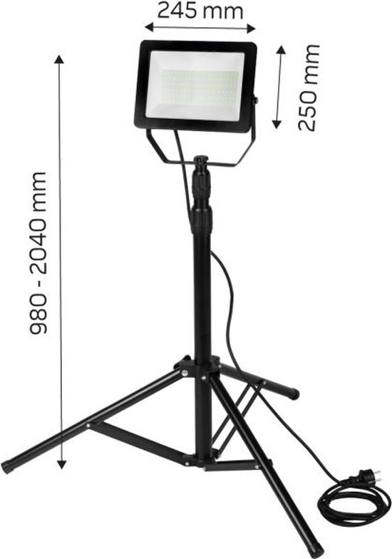 NEO 99-095 Enkele Bouwlamp op Statieg 8500lm