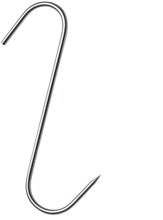 Kaminer RVS Rookscharen Set – 15 Vleeshaken voor Vlees & Vis