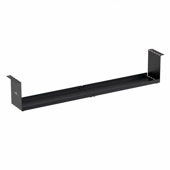 Maclean - Compacte kabelgoot voor onder het bureau, max. belasting 5kg, zwart, MC-107 B