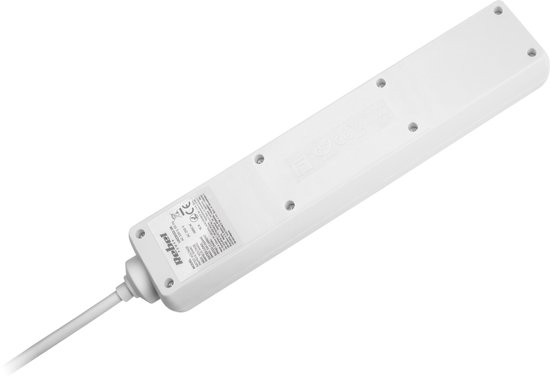 Rebel Serie - Verlengsnoer - 5m - 5 Stopcontacten - Schakelaar