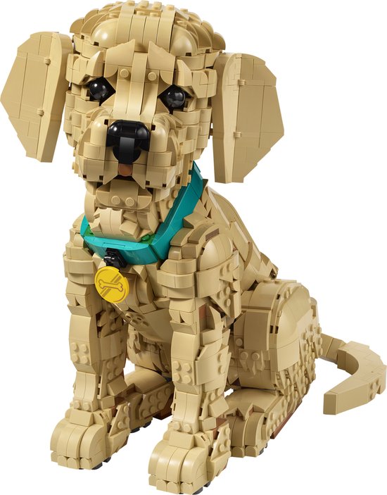LEGO® Icons Golden Retriever Puppy - Decoratieve Dierenfiguur - Bouwset voor Volwassenen - 11384