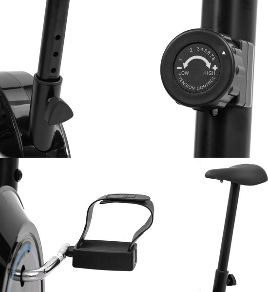 Rebel Active Hometrainer Fiets - Magnetische Hometrainer Cardio - Hartslagsensor - Fitnessapparaat