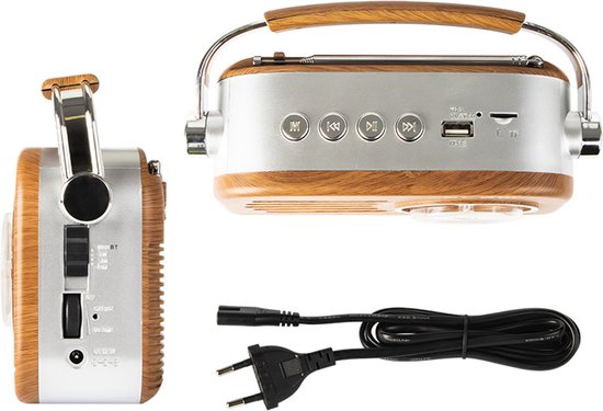 Blow - Radio - Draagbare analoge AM/FM Bluetooth-radio RA3 batterij en netvoeding