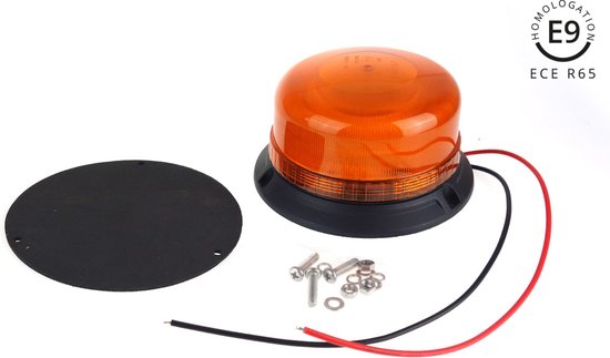 AMiO Stroboscoop Zwaailicht Waarschuwingslamp W03B 3BOLT 36LED 12/24V IP56 Oranje R65 R10