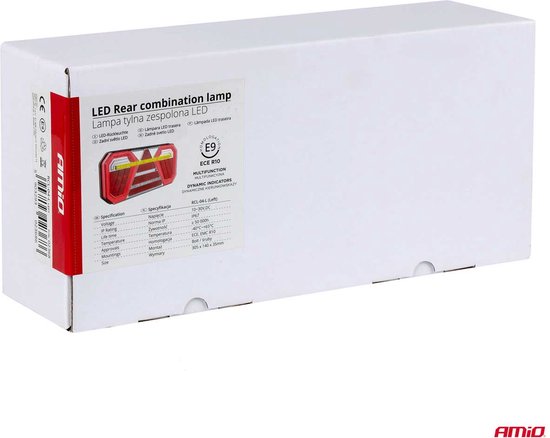 Combinatie LED-achterlicht AMiO RCL-04-L dynamisch, links