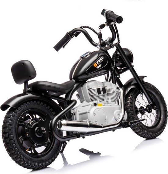 Elektrische kinder motor - zwart - 112x54x72 cm - 350W motor