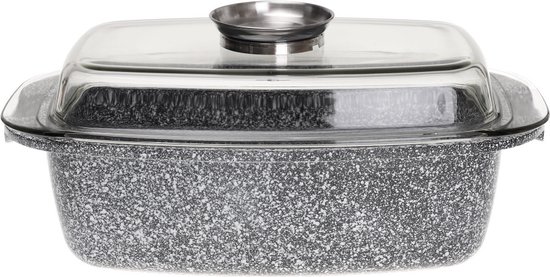 Klausberg KB-7365 Braadpan - met deksel - 4,5L - gietijzer