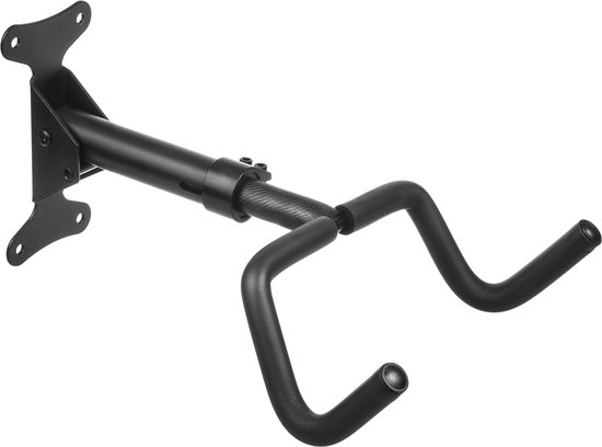 Maclean - Fiets muurbeugel - Fietsenrek - Wandmontage / Ophangsysteem - max. belasting 30kg - Zwart