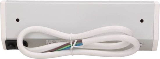 Orno Hoekstekkerdoos - 3 stopcontacten - Opbouw hoekstekkerblok met 60 cm kabel - Wit/Zilver