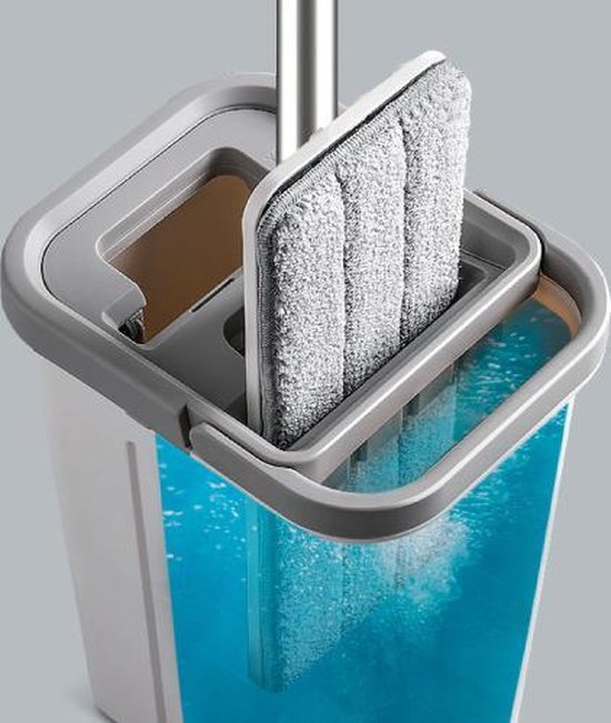 Teesa TSA0045 - Dweilset met 2-in-1 spoel- en wringemmer, 5,7 liter