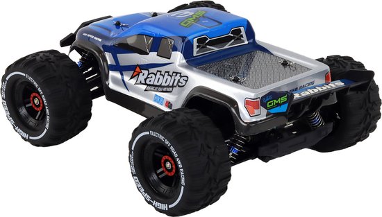RC auto - 4wd terreinwagen - blauw - 2.4G - 30x23x9 cm