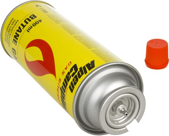 Alpen Camping Butaangasfles 400ml Gaspatroon Gasbus – Betrouwbaar kookgas voor onderweg en noodpakket