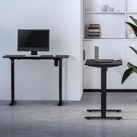 Ergo Office - Elektrisch bureau - 1 motor - Hoogteverstelbaar max1160mm tot 80kg - ER-443