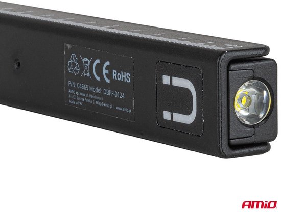 AMiO LED Inspectielampen Set 10x XTE+SMD 600mAh met Compact Ontwerp - USB Oplaadbaar en Multi-Lichtmodi - Voor Werkplaats Shop en Noodsituaties