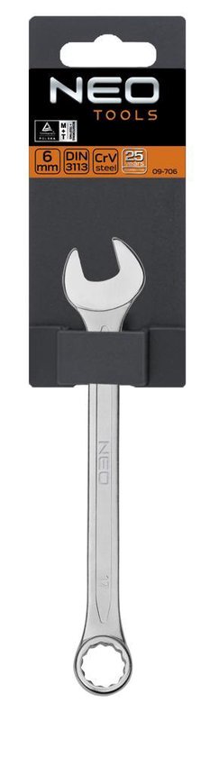 Neo Tools Steek/ringsleutel 50mm DIN 3113 CrV Staal TUV M+T