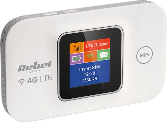 Rebel RB-0701 - Mobiele 4G LTE Router - Przenośny Wi-Fi Hotspot - Tot 10 Apparaten