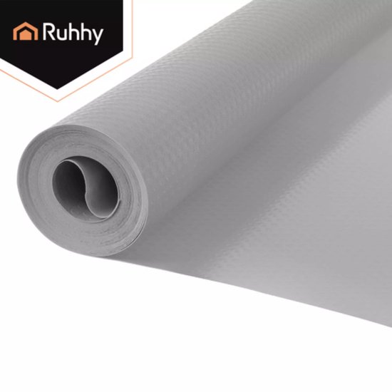 Ruhhy Antislip mat voor lades en kasten 500 x 50 cm grijs