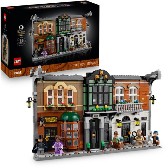 LEGO® Icons Boekensteun: Sherlock Holmes, Bouwset - 10351