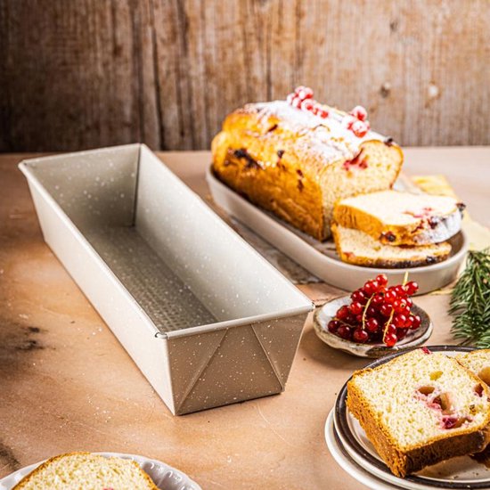 Kinghoff 1973 - 35 cm Rechthoekige Vorm - Anti-Aanbak Laag - Geschikt voor Cake en Brood - Ovenbestendig tot 220°C - Cakevorm - Bakvorm