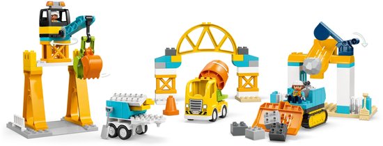 LEGO Duplo Town 10476 - Bouwplaats - Meisjes en Jongens - Multicolor