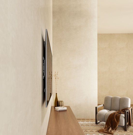 Krüger & Matz Ultra Slim Universele Verstelbare Televisie Beugel Voor LED LCD TV Van 37 Tot 75 Inch - Max 50 Kg - verticale en horizontale aanpassing - muurbeugel - slank ontwerp